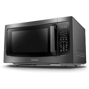 Micro Ondas de Bancada em Aço Inoxidável 45L, 110V 1200W, TOSHIBA MLEM45PBS, Preto