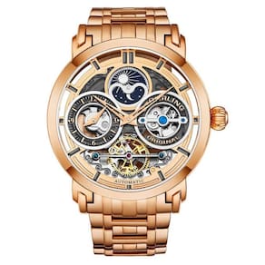 Relógio Masculino Stuhrling 371B.04 Automático 46mm, Ouro Rosa
