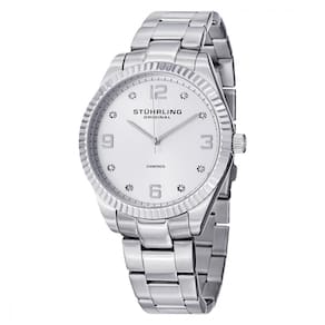 Relógio Feminino Stuhrling Allure 607G Quartzo 42mm, Prata Clássico