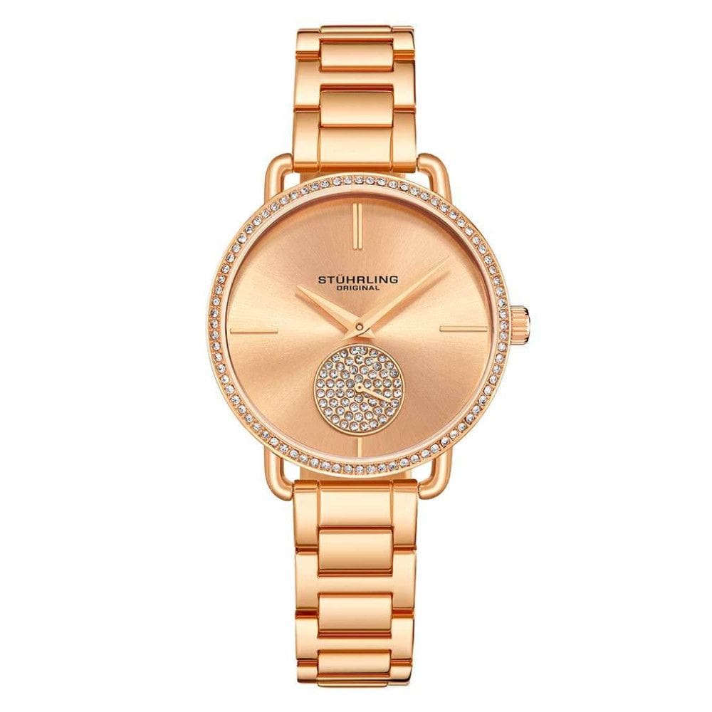 Relógio Feminino Stuhrling Astraea 3909 Quartzo 38mm, Rosa Ouro