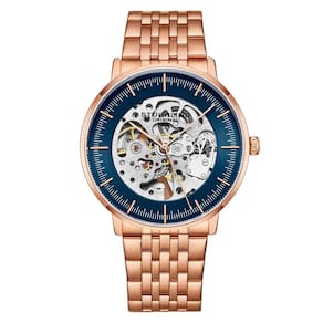 Relógio Masculino Stuhrling 3994 Automático 42mm, Ouro Rosa