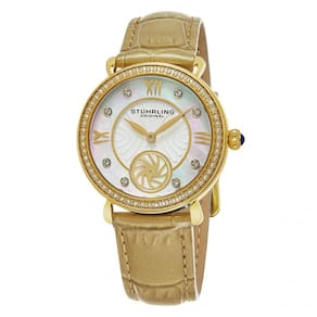 Relógio Feminino Stuhrling Sinfonia 443 Quartzo 34mm, Dourado