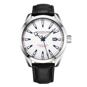 Relógio Masculino Stuhrling Forte 3953 Quartzo 42mm, Preto e Prata