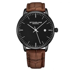Relógio Masculino Stuhrling Rasa 3997 Quartzo 40mm, Marrom