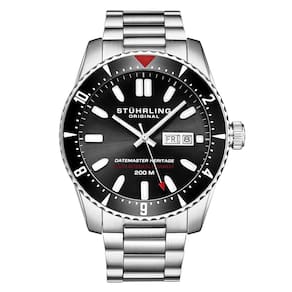 Relógio Masculino Stuhrling Heritage 1004.01 Automático 44mm, Prata