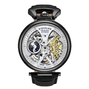 Relógio Masculino Stuhrling 3920.4 Automático 46mm, Preto