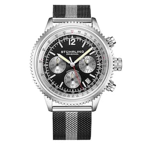 Relógio Masculino Stuhrling Monaco 4015 Quartzo 44mm, Preto