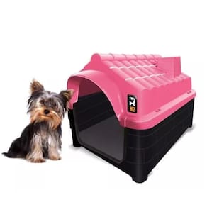 Casa Casinha Cachorro Gato Pet N2 Plástico Premio Rosa