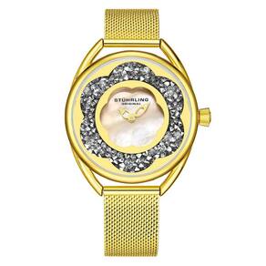 Relógio Feminino Stuhrling Lily 995M Quartzo 38mm, Dourado Clássico