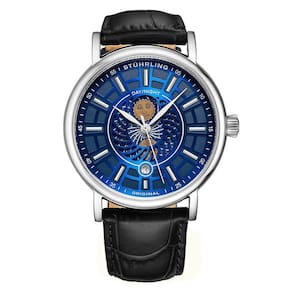 Relógio Masculino Stuhrling Dueto 899 Quartzo 42mm, Preto e Azul