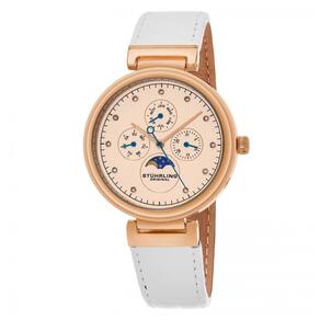 Relógio Feminino Stuhrling Selene 674 Quartzo 39mm, Marrom Clássico