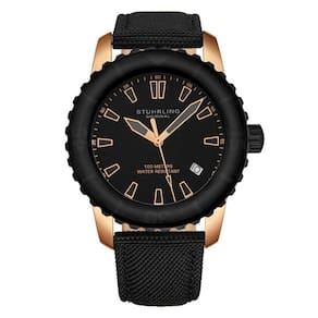 Relógio Masculino Stuhrling Yara 2001 Quartzo 44mm, Preto