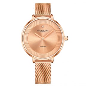 Relógio Feminino Stuhrling Sinfonia 3946 Quartzo 37mm, Ouro Rosa