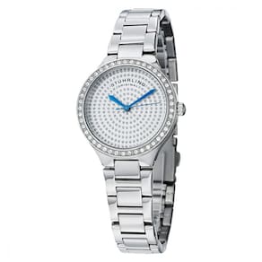 Relógio Feminino Stuhrling Sinfonia 683 Quartzo 32mm, Prata Clássico