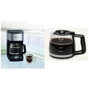 Cafeteira Elétrica 5 Xícaras Programável em Aço Inoxidável, Capresso, 110V, Preta