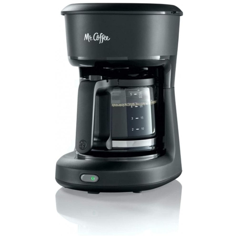 Mini Cafeteira Elétrica até 5 Xícaras com Pausa Automática, 110V Mr. Coffee 2129512, Preta