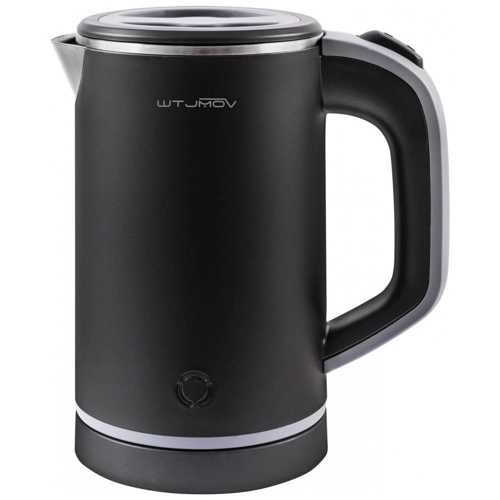 Chaleira Elétrica 0,8L com Desligamento Automático, Aço Inoxidável, 110V 600W, WTJMOV, Preto