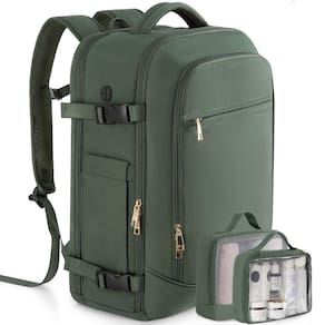 Mochila Rinlist Carry on 40L aprovada pela Flight Green