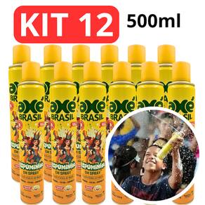 Kit 12 Espuminha de Carnaval Em Spray Espuma Neve Festa 500ml