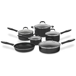 Conjunto de Panelas e Frigideira Antiaderente 11 Peças em Aço Anodizado, Cuisinart