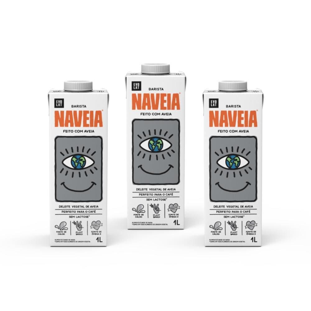 Kit 3x Bebida Vegetal Naveia Barista 1L