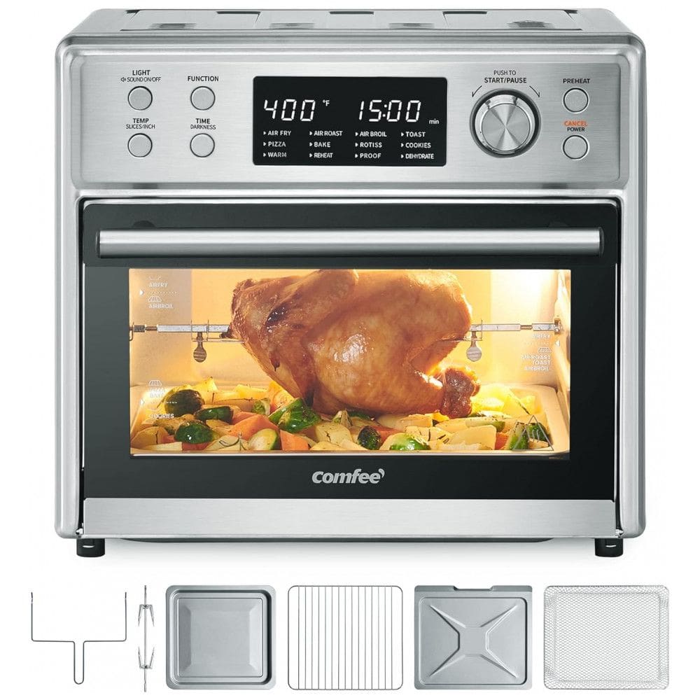 Forno Elétrico de Bancada 12 em 1 com 26 Litros de Capacidade e Função AirFyer, 110V 1600W, COMFEE