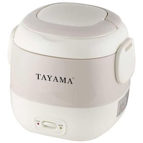Mini Panela de Arroz 300mL Portátil, 110V 100W, Tayama TMRC03R, Branca