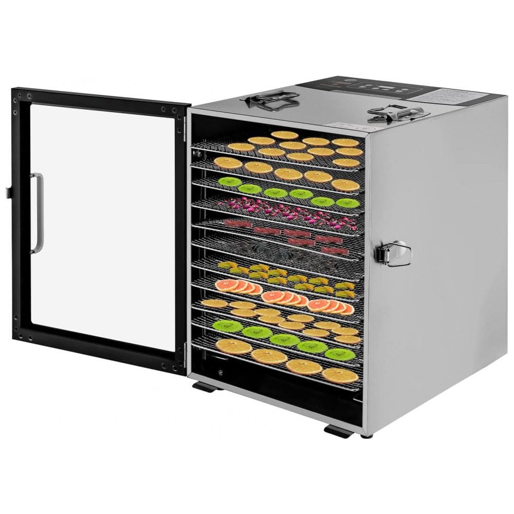 Desidratador de Alimentos Profissional com 12 Bandejas e Controle de Temperatura, 110V 800W, LOYALHEARTDY
