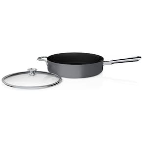 Frigideira para Refogadas Antiaderente 5 Litros com Tampa de Vidro, Ninja C50150, Cinza