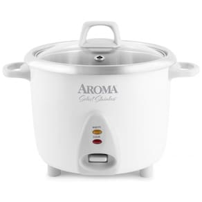 Panela de Arroz Elétrica até 14 xícaras não Cozidas, 110V 500W, Aroma Housewares 757SG, Branca