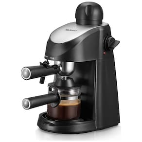 Máquina de Café Expresso com Bocal de Leite, 110V, Yabano CM6816, Preta