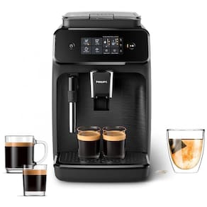 Máquina de Café Expresso com Painel Digital e Bocal de Leite, 110V, Philips EP122004, Preta