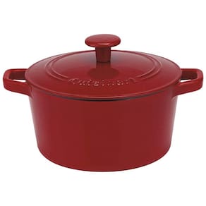 Panela Caçarola Antiaderente 3 Litros em Aço Esmaltado, Cuisinart Chefs Classic, Vermelha