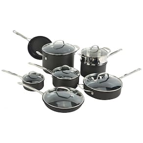 Conjunto de Panelas e Frigideira Antiaderente em Aço Anodizado, 14 Peças, Cuisinart 66 14N