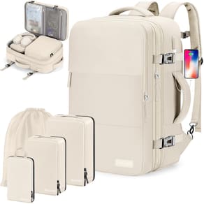 Mochila BAGODI Carry On 42L impermeável para laptop de viagem