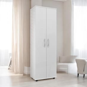 Armário Multiuso Com Prateleiras Sofisticado Safira Branco