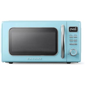 Micro Ondas de Bancada em Aço Inoxidável 31L com 10 Programas, 110V 1000W, Galanz GLCMKZ11BER10 Retro, Azul