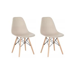 Conjunto 2 Cadeiras Eames Eiffel Dkr Movescan Nude