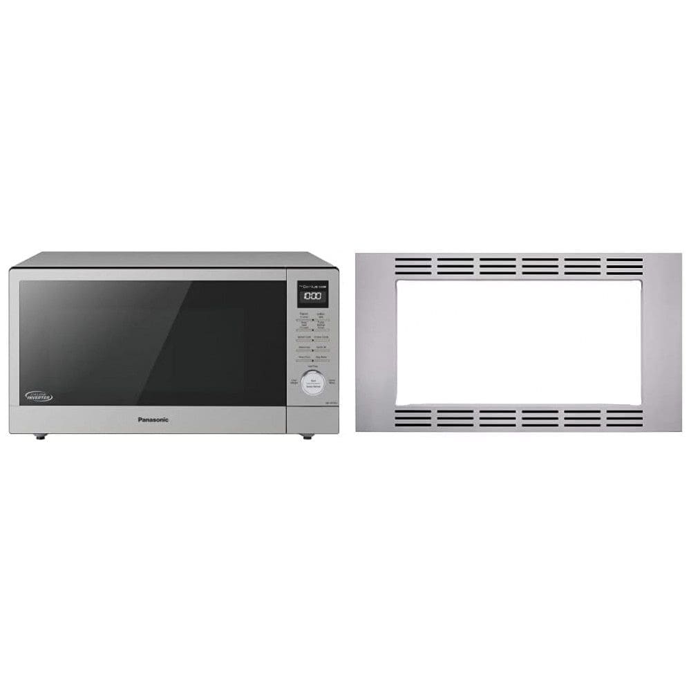 Micro Ondas de Bancada em Aço Inoxidável 45L com Kit de Acabamento, 110V 1250W, Panasonic SD78LS, Prata