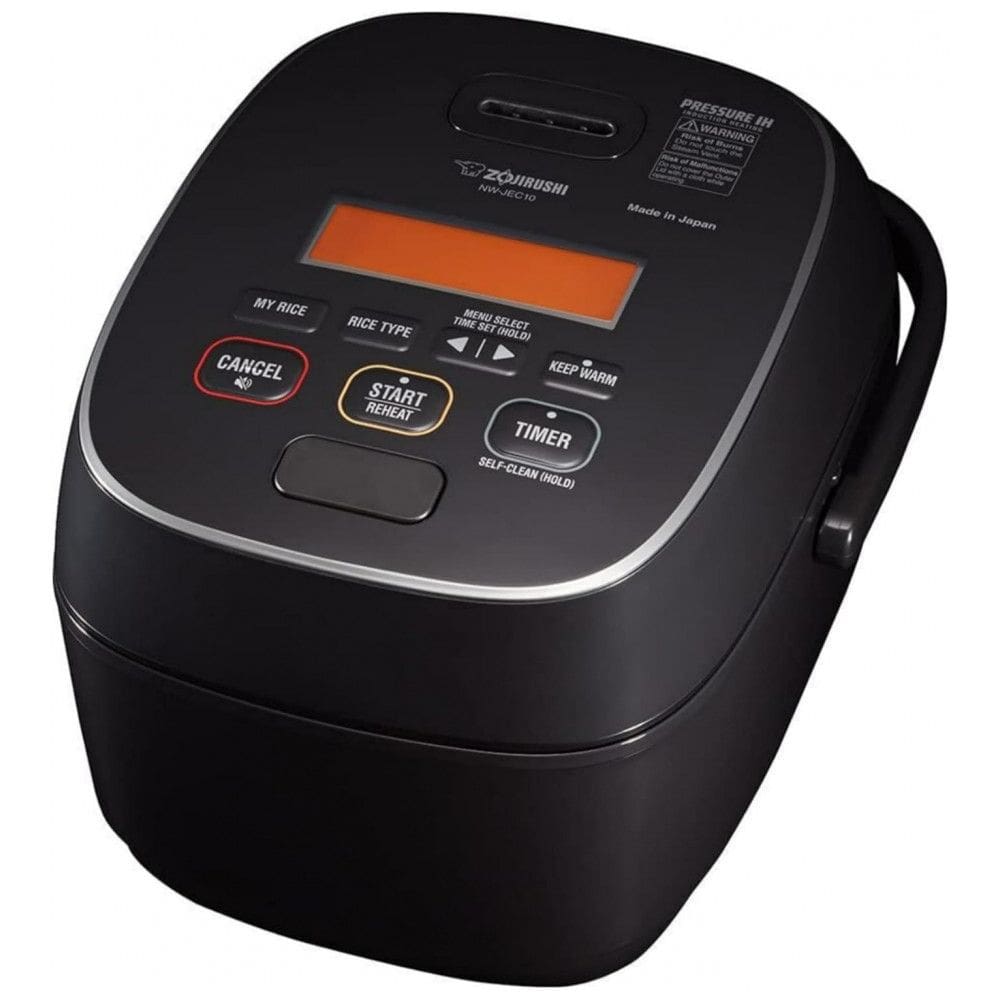 Panela de Arroz Elétrica por Indução de Pressão 5,5 Xícaras não Cozidas, 110V, Zojirushi NW JEC10BA, Preta