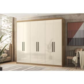 Guarda Roupa Casal Ambiente Venice 62780 Amendola Off White - Demóbile