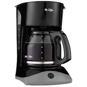 Cafeteira Manual 2,8L com com Pausa Automática e Jarra de Vidro, 110V, Mr. Coffee, Preta