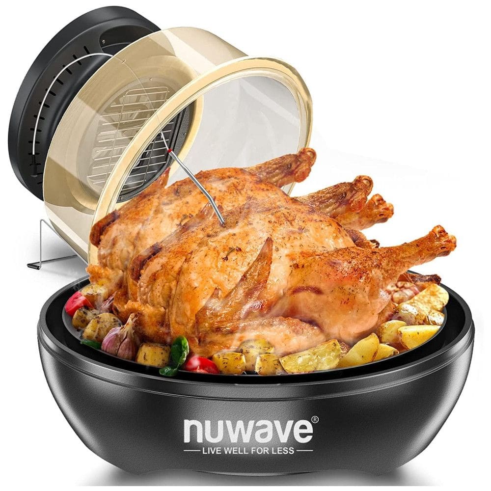 Fritadeira Elétrica Air Fryer 4L com Grade Superior Aprimorada e Painel Digital, 1500W, Nuwave, Preta