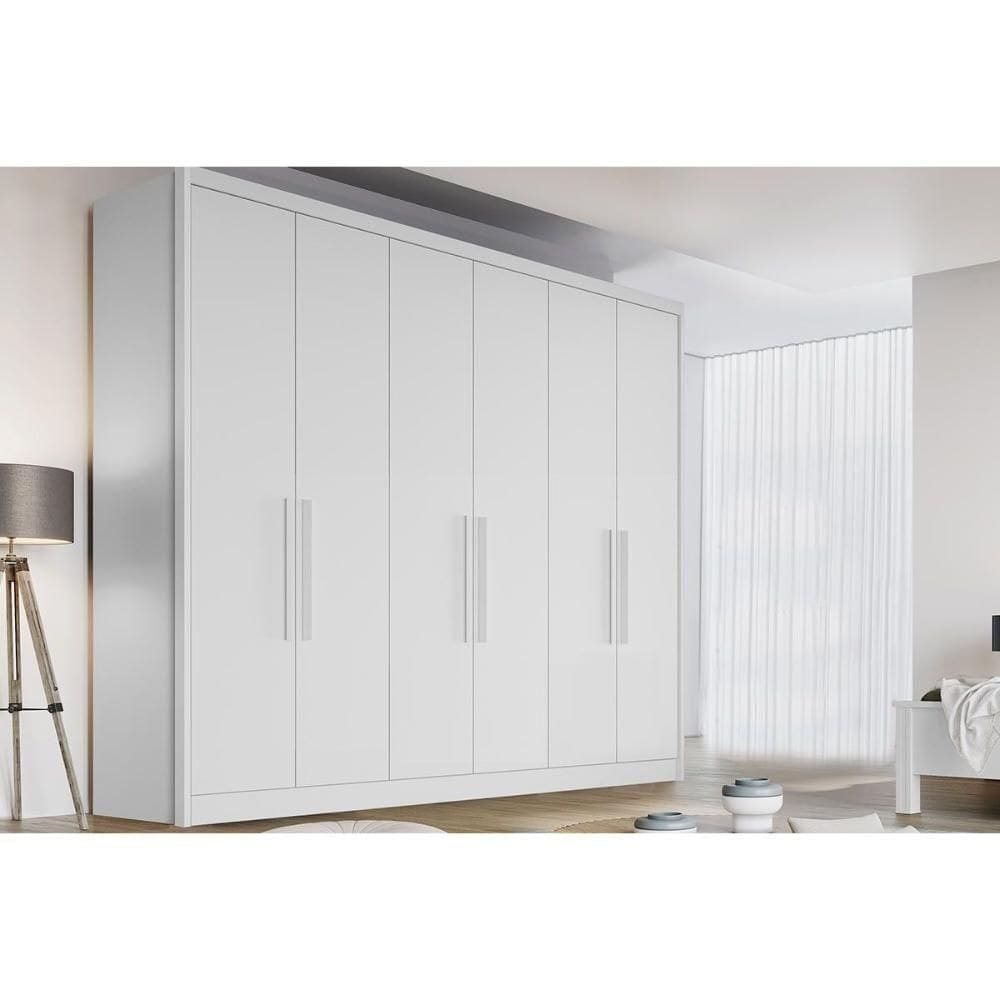 Guarda Roupa 6 Portas E 6 Gavetas New Vértice-messina Branco