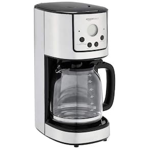 Cafeteira Elétrica Digital com Filtro Reutilizável, Aço Inoxidável, 110V 800W, Amz, Prata