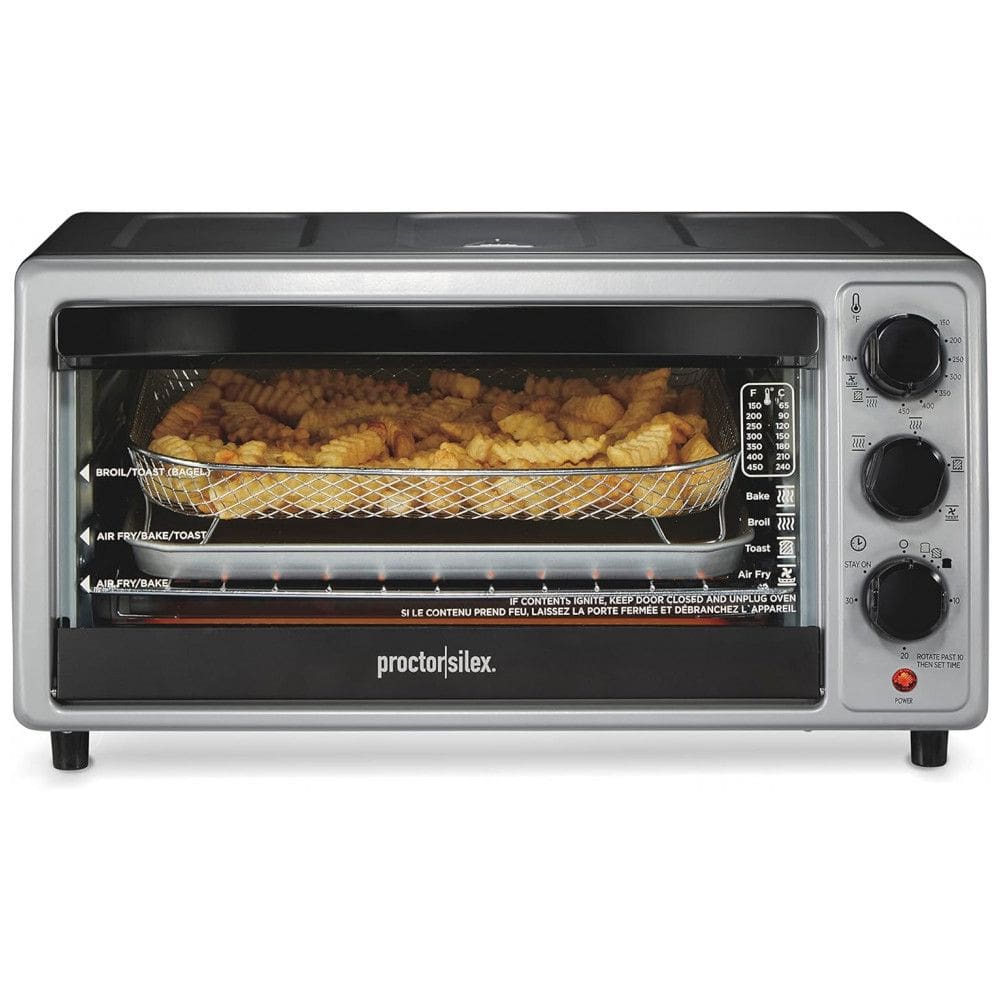 Forno Elétrico 6L Torradeira Air Fryer com 4 Funções, 110V, Proctor Silex 31275, Cinza