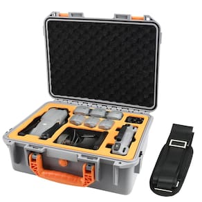Estojo rígido YETEETH para DJI Air 3S Air 3 Capa cinza impermeável