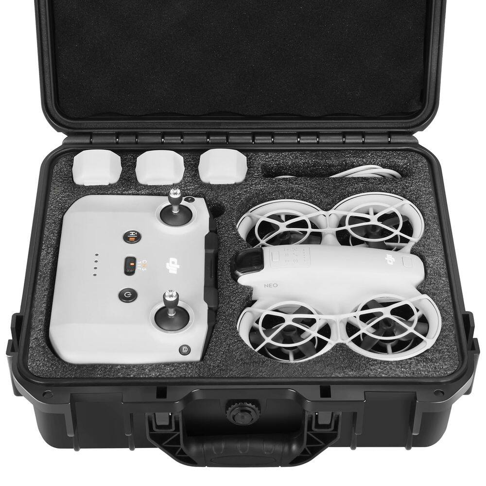 Case YETEETH Capa rígida pequena impermeável para drone DJI Neo