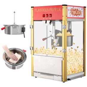 Máquina de Pipoca Comercial Estilo Cinema com Panela de 0,42g Rende até 80 Copos de Pipoca, ROVSUN