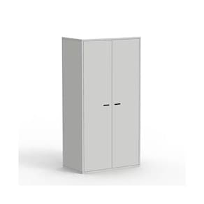 Armário Guarda-roupa Roupeiro Organizador Infantil Kimberly Cinza 100% Mdf